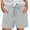 A-Light Gray1876, variant on XIAONU Womens Solid Layered Shorts Drawstring Waist Side Pockets Shorts