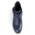 thumbnail image 5 of Women's Faux Leather Side Slit Buckle Booties, 5 of 7
