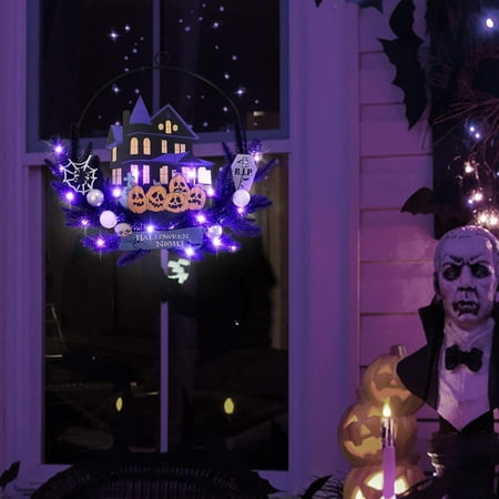 

ECHOYY Pumpkin LED Light Decoration Garland Background Wall Dark