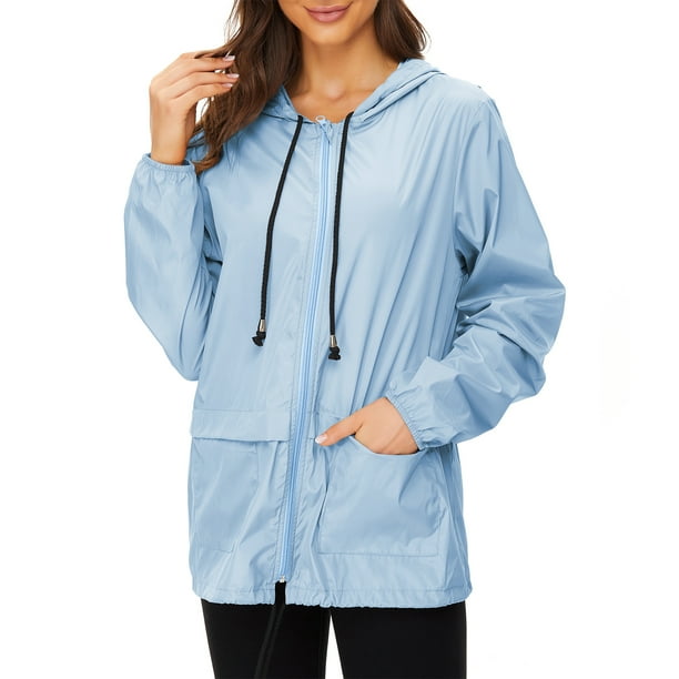 American Trends Rain Coats for Women Waterproof with Hood Packable Rain