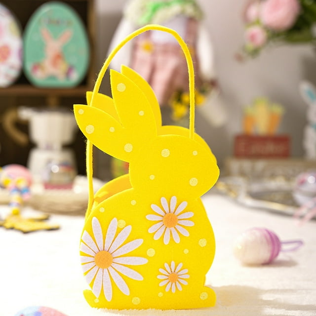 Bolsa de regalo para dulces de Pascua | Bolsa de tela no tejida con forma de huevo | Bordes reforzados y duraderos | Asa cómoda para niños y adultos | Organizador multiusos para guardar refrigerios