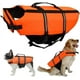 thumbnail image 1 of Chaleco salvavidas para perros, chaleco salvavidas naranja para perros, chaleco salvavidas para perros grandes y pequeños con tiras reflectantes/cinturón ajustable, L, 1 of 5
