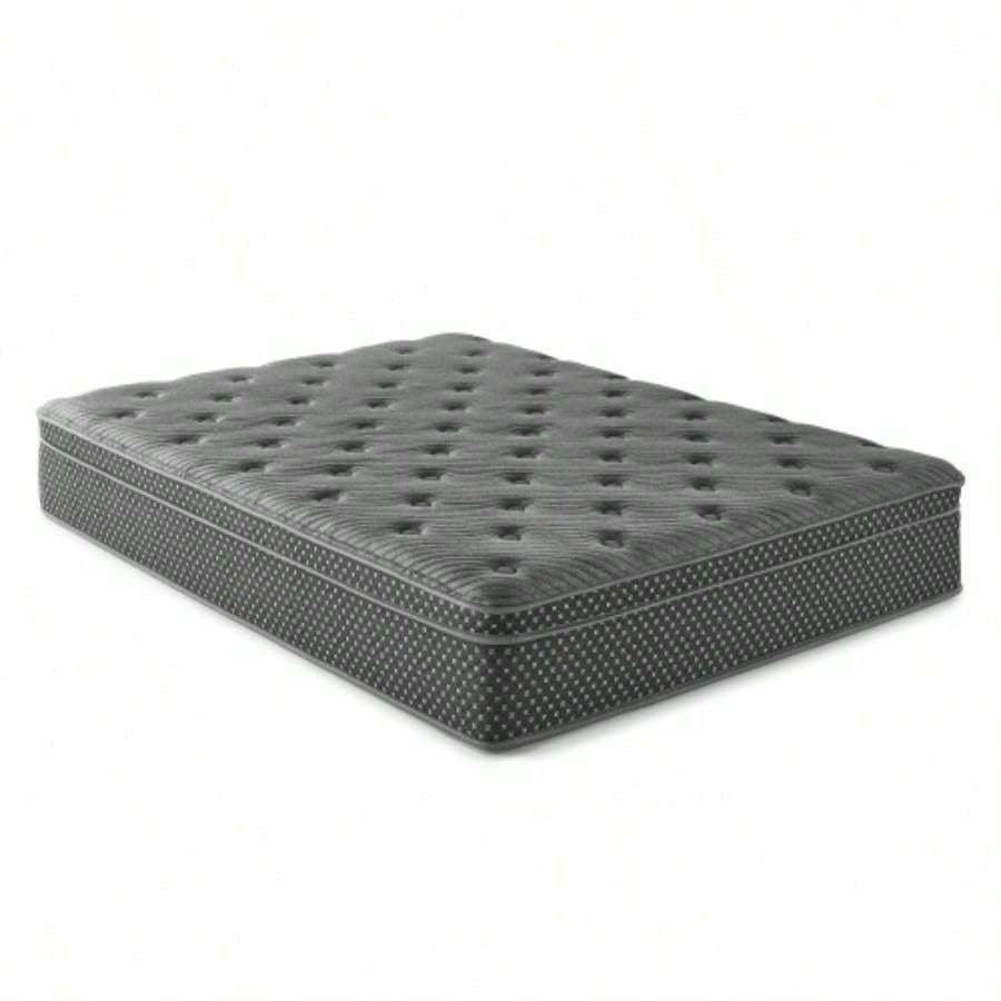 13 Inch King Size Quilted Eurotop Hybrid Mattress, Plush Comfort, Ideal for Pressure Relief and Cozy Sleep Experience
