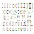 thumbnail image 2 of Xihbxyly Juego de Joyas Corporales, 105 Aros de Acero Inoxidable para La Nariz, Elegantes Piercings para Cejas y Ombligo, Accesorios Versátiles para El Vientre y La Lengua, de Uso Universal, Ideal pa, 2 of 7