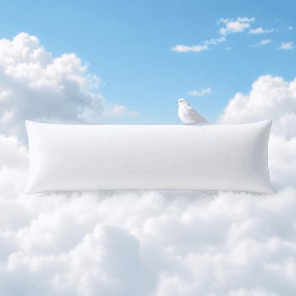 Yalamila Body Pillow Insert for Adults, Soft Fluffy and Breathable Full-Length Support for Side Sleepers, 20 x 54 in, White