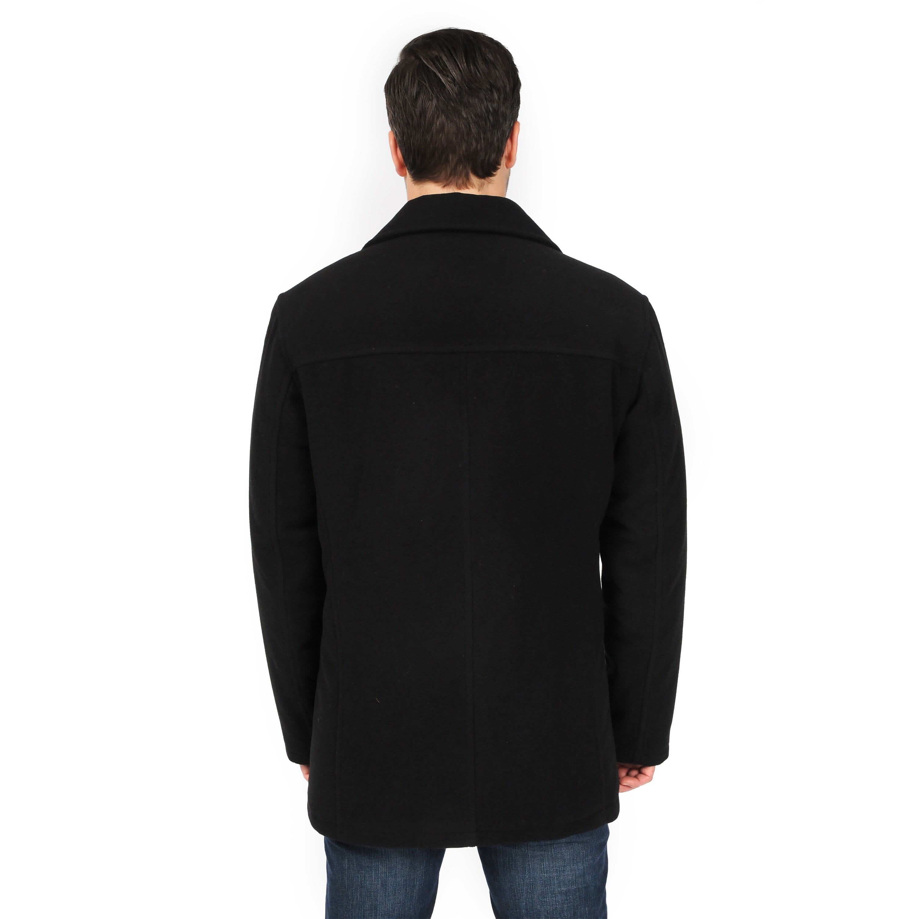 Faux Wool Peacoat
