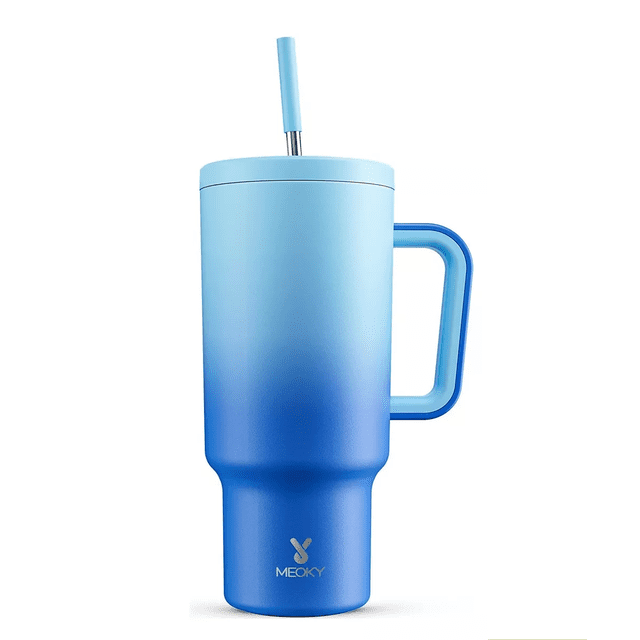 Taza De Viaje De Acero Inoxidable 40oz Azul Degradado