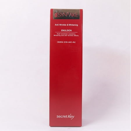 Secret Key SYN-AKE Anti Wrinkle & Whitening Emulsion,150 ml / 5.07 fl (Best Whitening Supplement Japan)