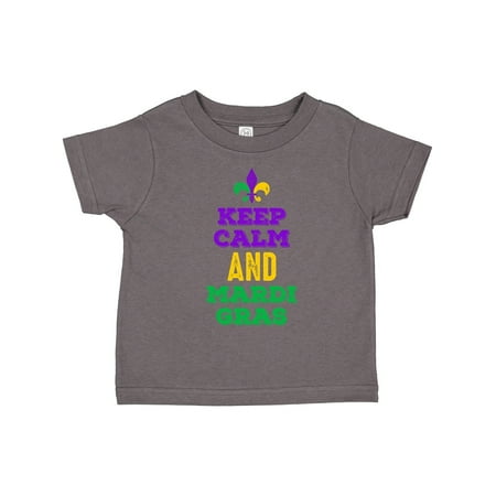 

Inktastic Keep Calm Mardi Gras Gift Toddler Toddler Girl T-Shirt