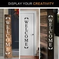 thumbnail image 2 of Welcome Sign Stencil, Large Letter Stencils for Painting on Wood Reusable Porch Sign and Front Door Vertical Decorating, 2 of 3