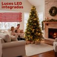 thumbnail image 4 of Arbol Navidad Luces Led Jardimex 2.50m Pino Navideño Gigante Frondoso Grande Doble Rama Robusto, 4 of 9