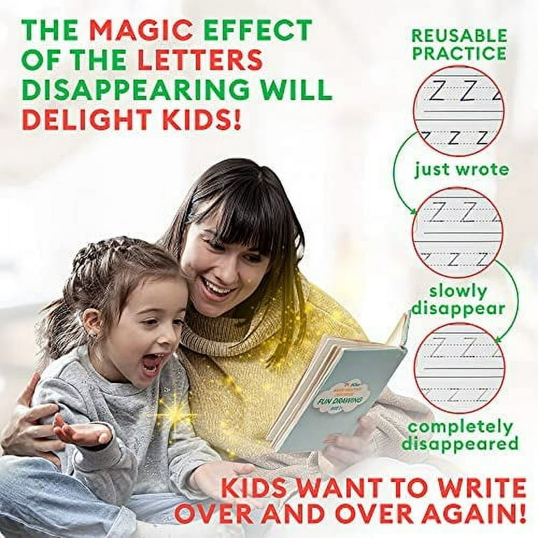  Upgraded Large Size Magic Ink Copybooks for Kids