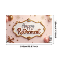 thumbnail image 2 of Decorative Design Happy Retirement Glitter Frame Balloon Star Airplane for Retirement Party Indoor Office Celebration, 2 of 6