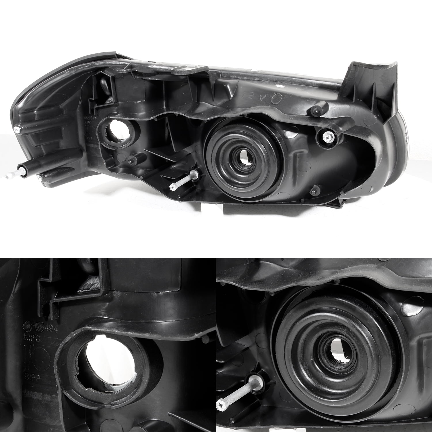 AKKON - For Black 2000 2001 Maxima Headlights Front Headlamps Pair Direct Replacement Left + Right