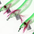 thumbnail image 3 of Cebo de calamar de agua salada Sunnimix cebo de anzuelo luminoso 5 piezas Verde Señuelos de pesca de agua salada, 3 of 8