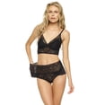 thumbnail image 2 of Felina | Finesse Lace Cami Bralette & Mock-Wrap Brief | 2-Piece Set (Black, 1X2X), 2 of 4