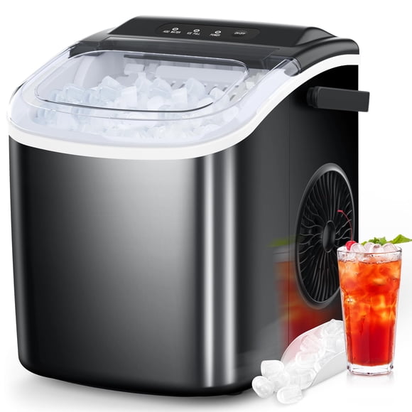 Máquina de hielo COWSAR portátil para encimera, autolimpiante, 12 kg/24 h