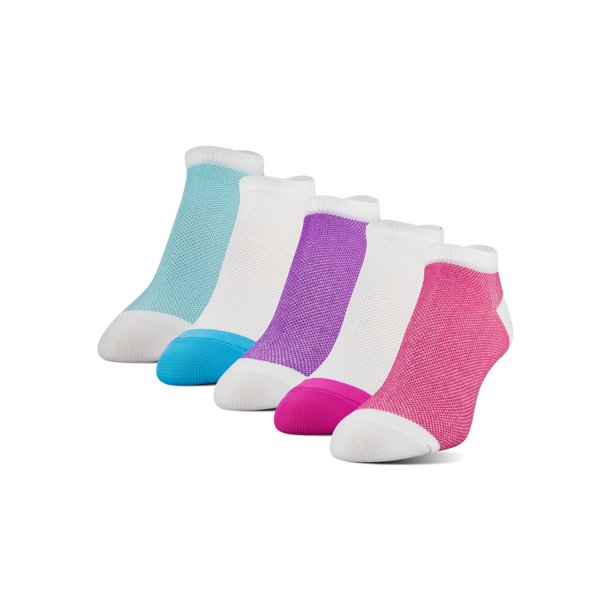 Athletic Works Women's Ultra Comfort No Show Socks, 5 Pairs