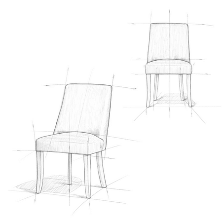 Simpli Home - Walden Contemporary High-Density Foam & Linen-Look Fabric Dining Chairs (Set of 2) - Slate Gray