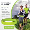 thumbnail image 2 of Cinturón para correr FlipBelt Classic, L, amarillo neón, 2 of 6