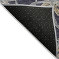 thumbnail image 4 of HomeRoots 613425 8 x 10 ft. Charcoal & Gold Geometric Washable Indoor & Outdoor Rectangle Area Rug, 4 of 5