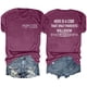 thumbnail image 1 of Fiudx Ofertas Relámpago Moda Mujer Verano Cómodo Cuello Redondo Impresión Manga Corta Tops Blusa Camiseta, 1 of 6