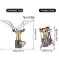 thumbnail image 3 of Quemador de estufa ANGGREK Mini Plegable antideslizante para camping, 3 of 8