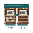 thumbnail image 4 of Armario de Almacenamiento para Cocina, Gabinete de Pie con Cajón y 3 Puertas, Buffet Aparador Moderno para Cocina, Comedor, Pasillo, 100×30×85cm, 4 of 4