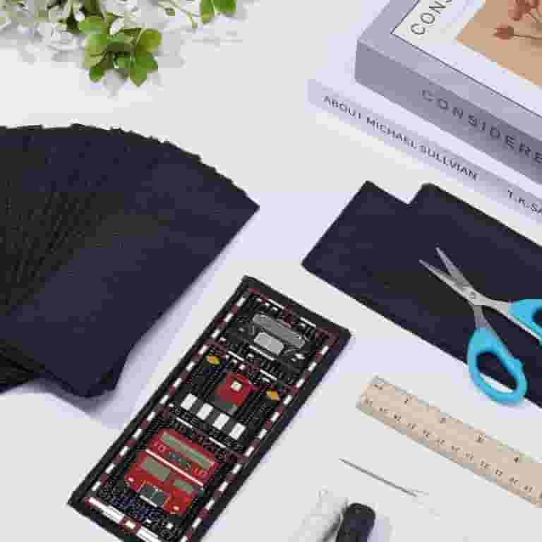 30 Pcs Blank Cross Stitch Bookmark Rectangle Cotton Fabric Book