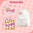 thumbnail image 2 of 17 Pcs Pink Inspirational Iron on Patches for Women, Cute Embroidered Craft Iron Patch for Mending, for Clothes/Jeans/Hats/Backpacks/Jackets DIY Decoration, 2 of 7