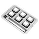 thumbnail image 1 of Pub vino escalofriante piedras de refrigeración bebidas de acero inoxidable cubos de hielo fiesta de cumpleaños rock barman accesorios suministros para el hogar 6pcs cubos 1pc pong Jumpingount HA011774-03, 1 of 7