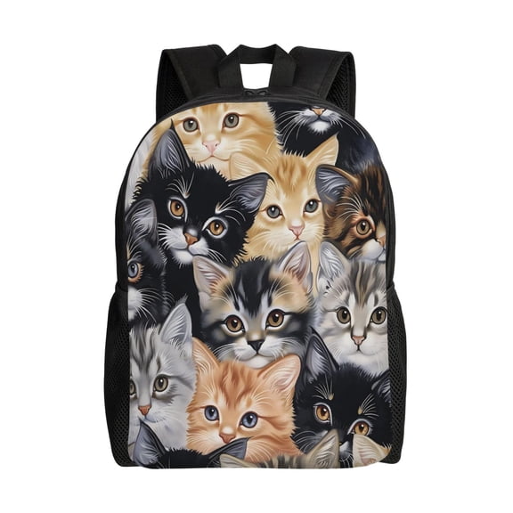 Cute Cats Backpack Large Capacity Laptop Bag for Men and Women