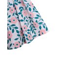 thumbnail image 4 of Faithtur Enfants Filles Mode 2 Pièces Ensemble Robe Florale Sans Manches + Ensemble Chapeau, 4 of 9