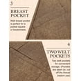 thumbnail image 5 of COOFANDY Mens Blazer Casual Fitted Sport Coats Western Summer Weeding Party Suit Jackets, 5 of 6
