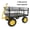 1400lbs+Black + Metal, variant on Steel Garden Cart, Heavy Duty 1400 lbs Capacity, with Removable Mesh Sides to Convert into Flatbed, Utility Metal Wagon with 2-in-1 Handle and 16 in Tires, Perfect for Garden, Farm, Yard