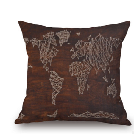 Home Decorative Textured Linen Square Throw Pillow Cases Cushion