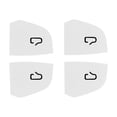 thumbnail image 4 of Juego de 4 pomos decorativos para puertas de coche, de ante resistente a los arañazos, fáciles de usar. Blanco, 4 of 8