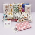 thumbnail image 5 of 10 cajas de almohada grandes hechas a mano de 8 x 5,5 x 2 cm con ventanas, caja de embalaje de regalo de Navidad feliz de color blanco/cuero, regalo de Navidad, 5 of 5