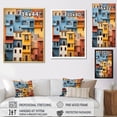 thumbnail image 4 of Designart "Colorful Casas This is Mexico s Vibrancy I" Cityscapes Floater Framed Canvas Print, 4 of 7