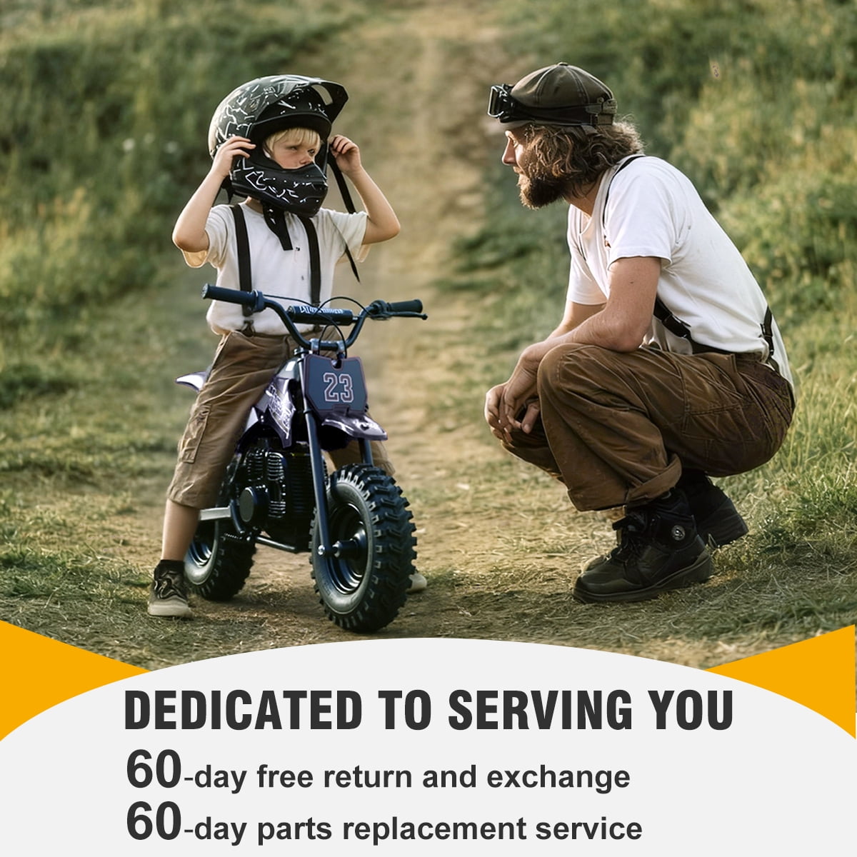 TOXOZERS Dirt Bike for Kids,Gas-Powered Mini Pit Bike with 13 Inch Knobby Tires,25 MPH,Rear Disc Brake,Supports up to 175 lbs,Begin-ner Off Road Motorcycle for Boys Girls,Black