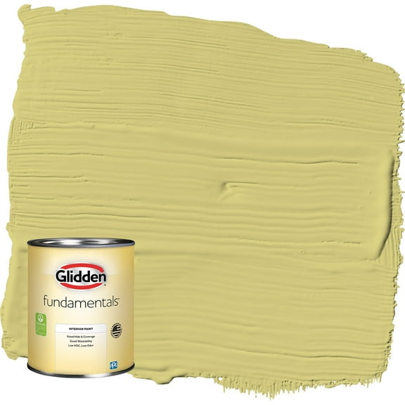 Glidden Fundamentals Serene Scene / Green Flat Interior Paint, 1 Quart