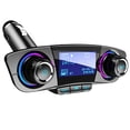 thumbnail image 1 of Transmisor FM Bluetooth JINSERTA, kit manos libres para coche y cargador, 1 of 8