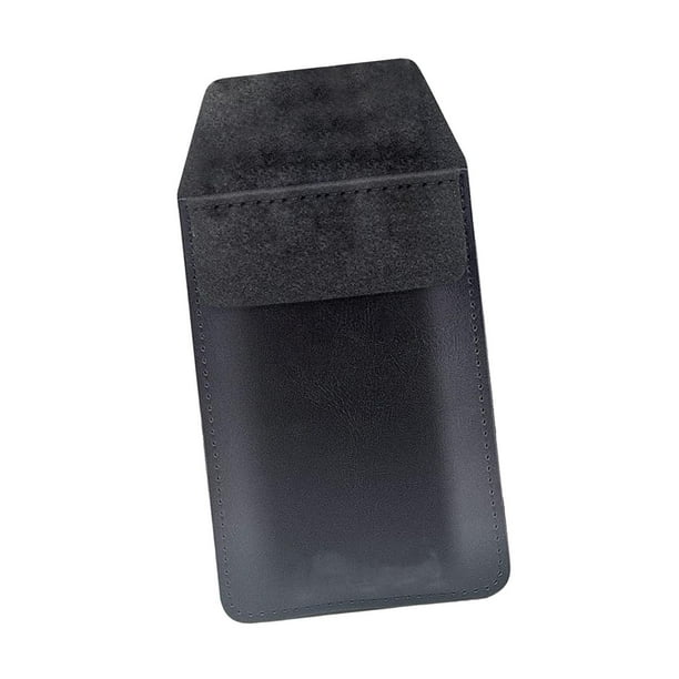 Bolsa protectora de bolsillo Sunnimix para 5 bolígrafos Estuche hecho a mano Negro