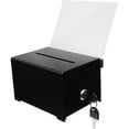 thumbnail image 3 of Voting Box with Lock Donation Box for Fundraising Suggestion Box Ballot Comment Box, 3 of 8