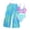 Sky Blue*, variant on OSOLU Children Girls Swimsuit Sets 3 Piece Scale Printing Bikini Tropical Floral Swimwear with Cover Up Pants Surfing Bathing Suit