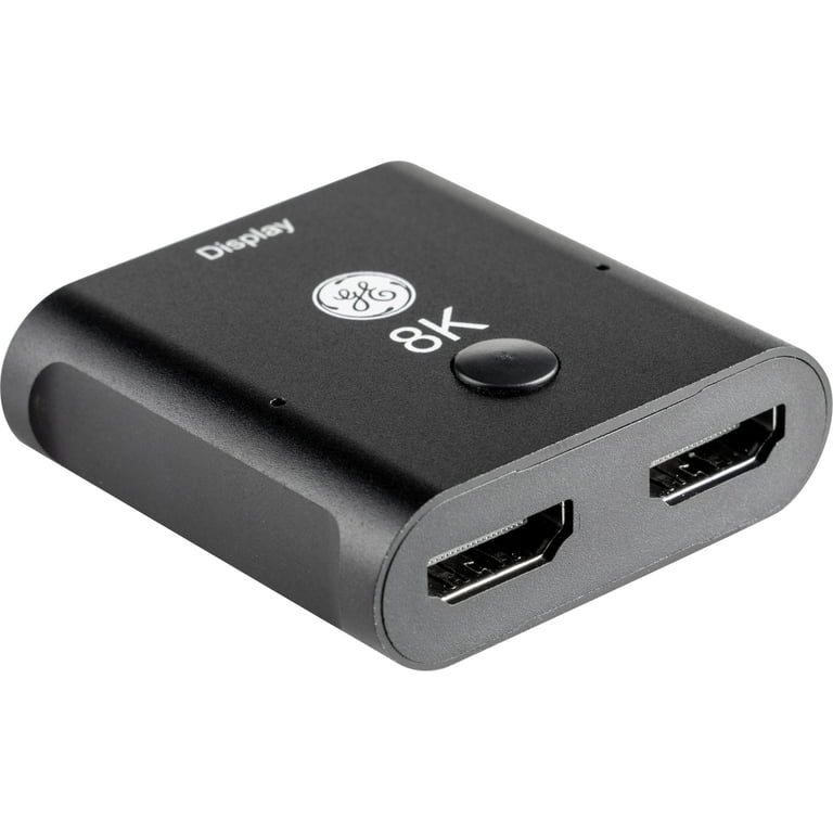 GE HDMI Switch, 2 Port, 8K, 1 Piece