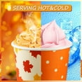 180 Pcs Thanksgiving Day Paper Ice Cream Cups 9 oz Disposable Dessert