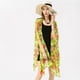 thumbnail image 1 of Cárdigan Kimono para mujer, ropa de pya suelta sin mangas, blusas de pya con cubierta de traje de baño para fiesta de viaje de - Yellow Amarillo Soledad Cárdigan tipo kimono de playa, 1 of 8