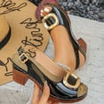 thumbnail image 6 of Willtoo Women's Chunky Heel Sandals Square Toe Slingback Comfortable Insole Casual Summer Shoes, 6 of 7