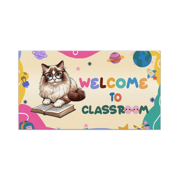 Welcome to Ragdoll Classroom Teacher Dog Mom Doormat Cat Lover Kitten Owner Gifts Idea Indoor Outdoor Welcome Mat - 02015